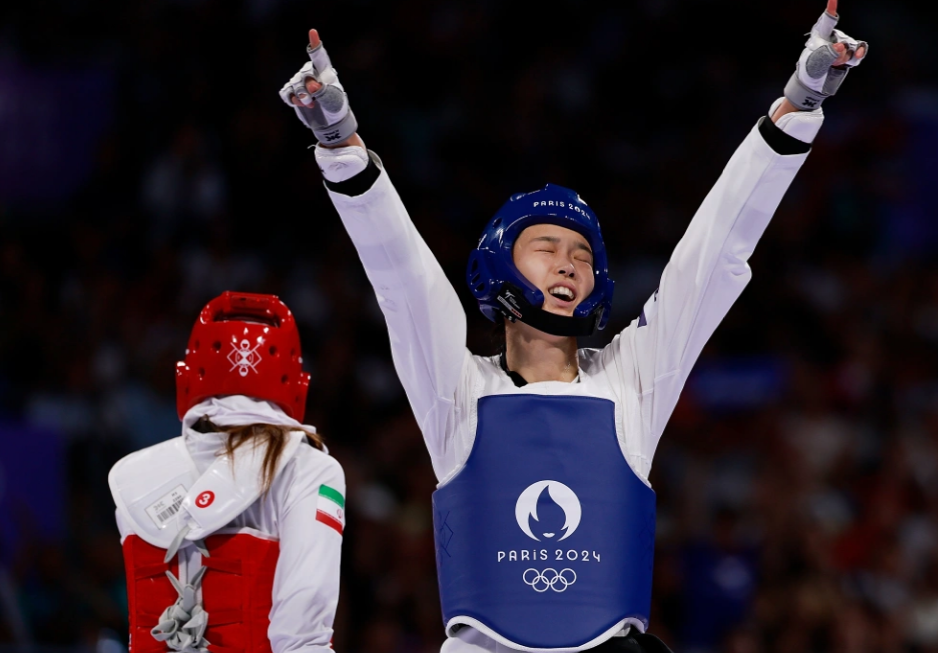 od体育官网-跆拳道项目颁奖典礼，韩国选手斩获季军